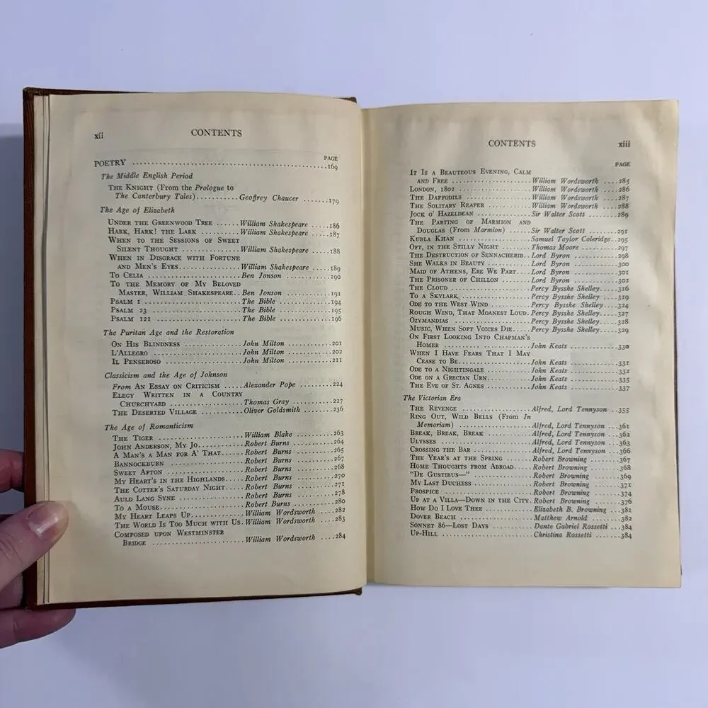 Prose and Poetry Of England Including History Of English Literature McGraw 1935
